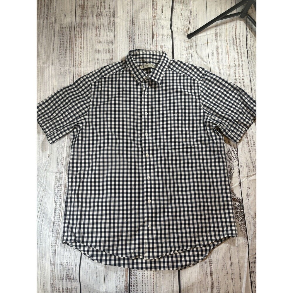 RM Williams Size 2XL Regular Fit White Blue Plaid Patterned Shirt